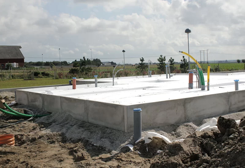 Gjutning av platta till attefallshus Sollentuna Haggvik