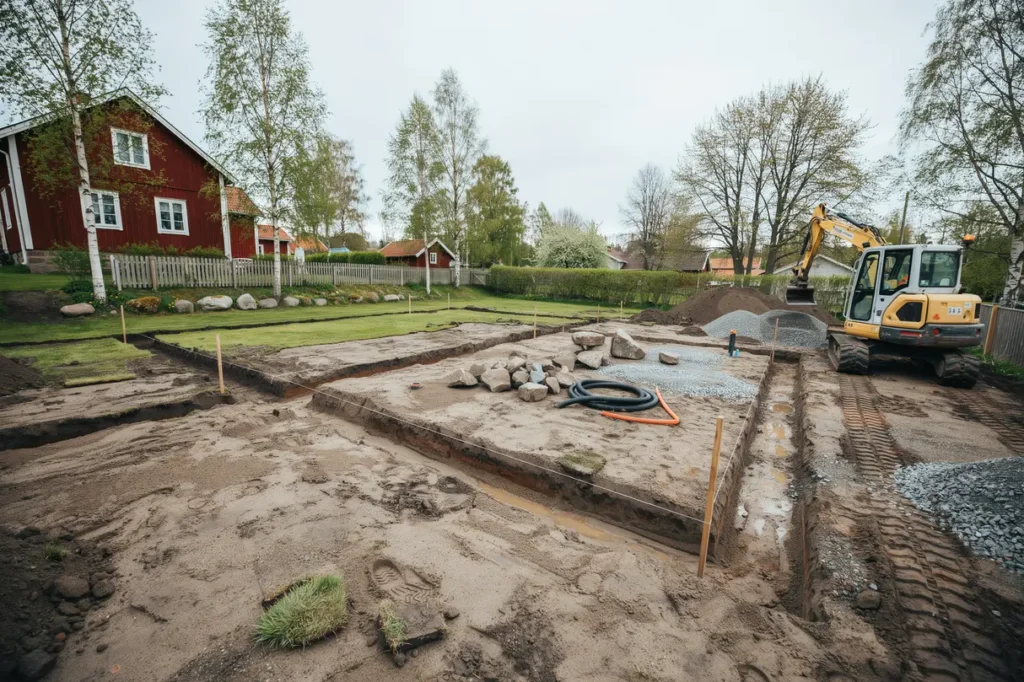markarbete schaktning p villatomten s undviker du dyra misstag f re byggstart