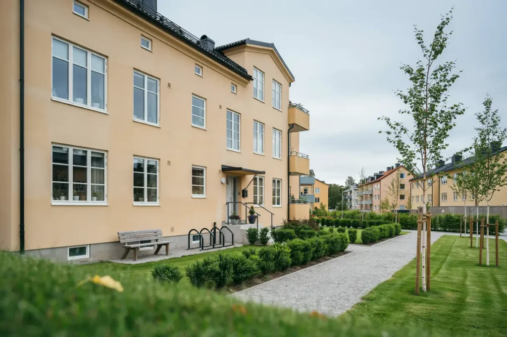 markplanering och grusad g ngyta vid bostadsomr de i husby