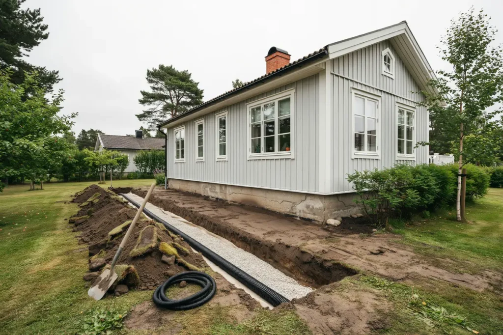 s planerar du dr nering runt huset praktiska markr d f r en torrare och tryggare villatomt