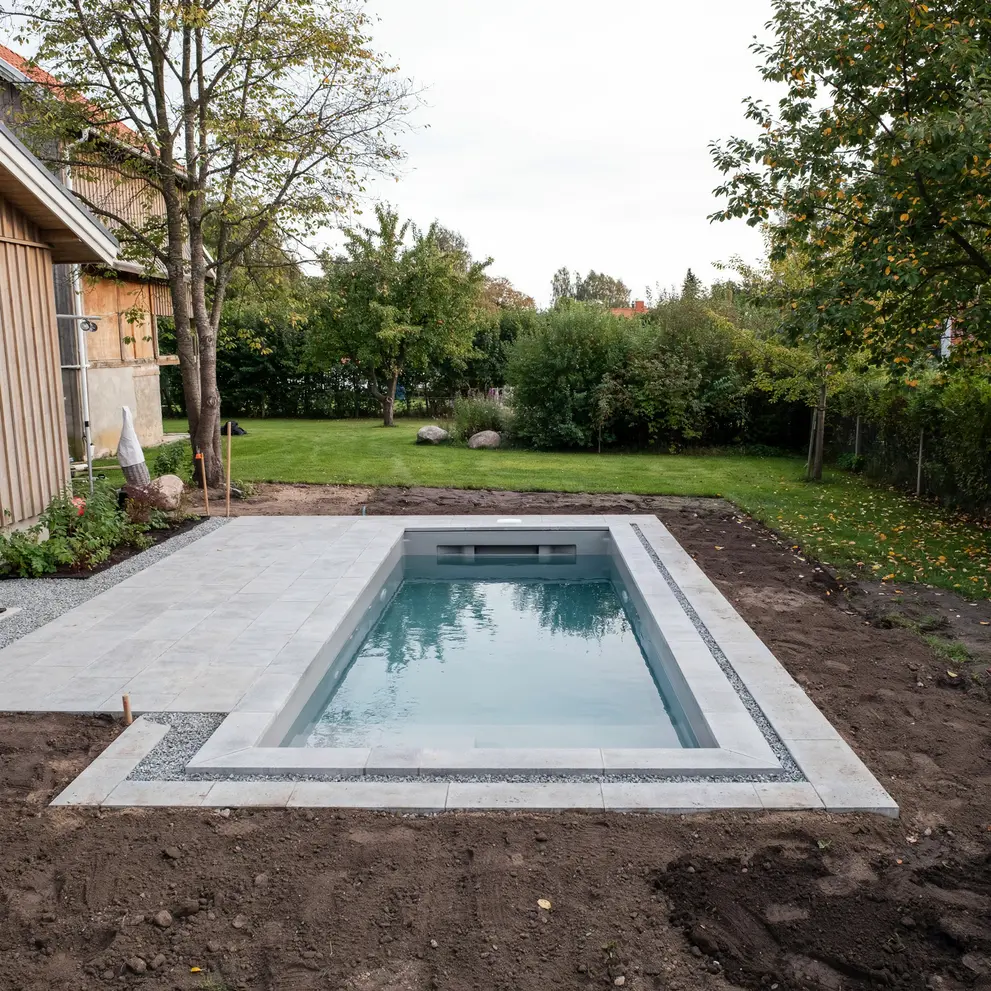 bygga pool kista stockholm